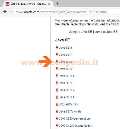 Installare Java Vecchie Versioni 002